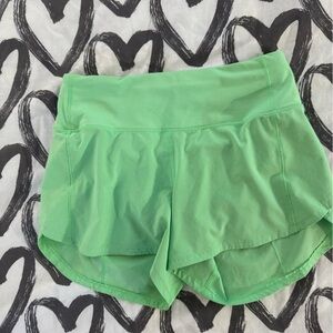 Lululemon Athletica Vibrant Green Athletic Shorts